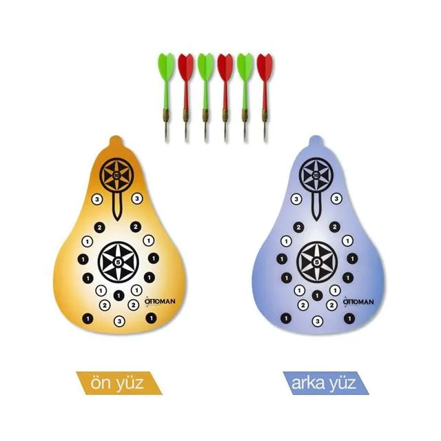 Ottoman Dart Tahtası Çift Taraflı