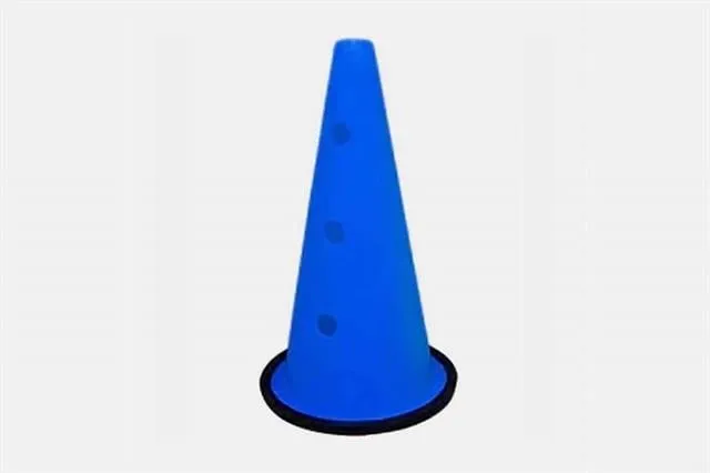 Scucs 45 cm Delikli Kauçuk Tabanlı Antrenman Hunisi Mavi