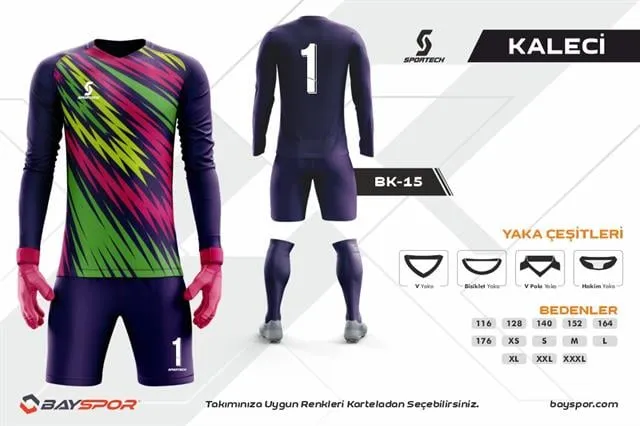 Sportech BK-15 Dijital Kaleci Forma Takımı