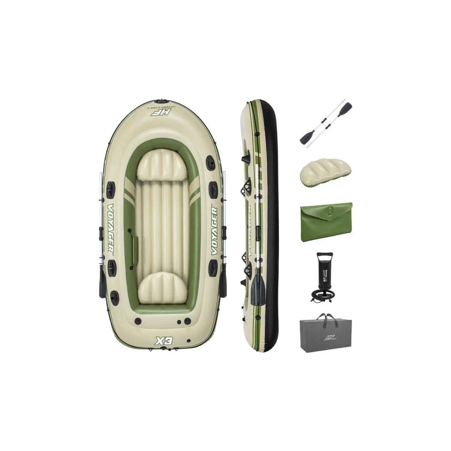 Bestway 65164 Voyager X3 Şişme Bot Set 294 x 137 cm Görsel 2