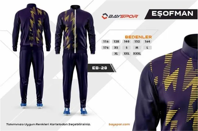 Sportech EB-28 Dijital Baskılı Kamp Eşofman Takımı