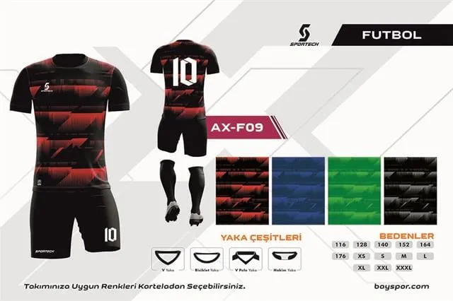SPORTECH  AX-F09 Dijital Futbol Forma Takımı