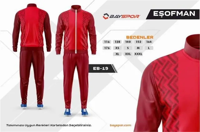 Sportech EB-19 Dijital Baskılı Kamp Eşofman Takımı