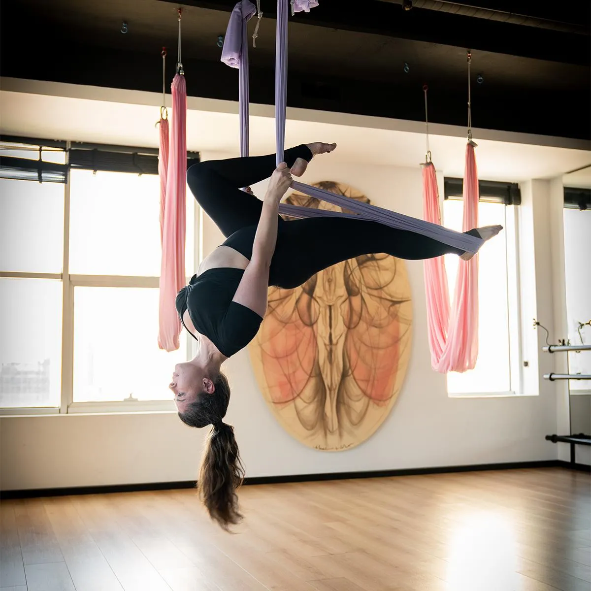 Avessa Yoga Woo Hamak Set Mor Görsel 3