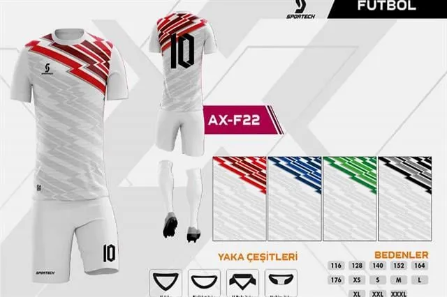 SPORTECH  AX-F22 Dijital Futbol Forma Takımı