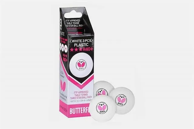 Butterfly 85144 3 Yıldız R40 ITFF Onaylıı 3lü Masa Tenisi Maç Topu