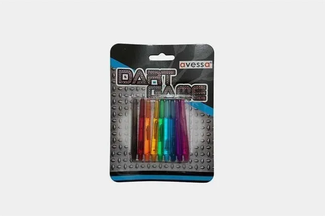 Avessa Renkli Dart Oku Plastik Shaft 9'Lu