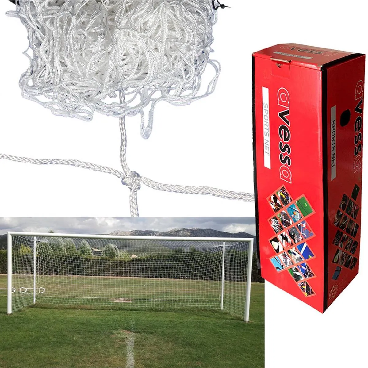 Avessa 750 cm Nizami Futbol Kale Ağı 3 mm İp Kalınlığı KR102