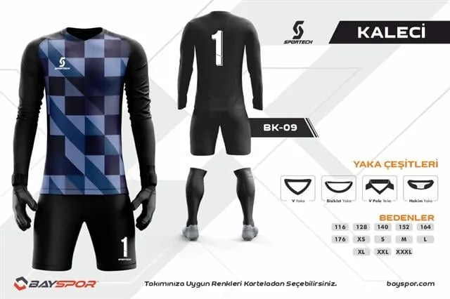Sportech BK-09 Dijital Kaleci Forma Takımı