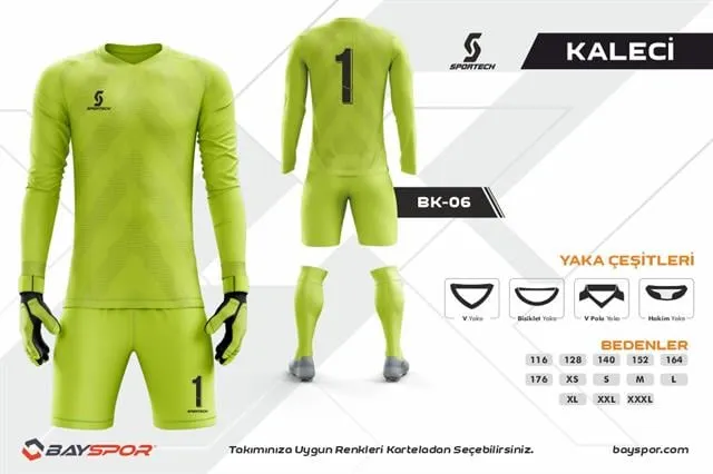 Sportech BK-06 Dijital Kaleci Forma Takımı
