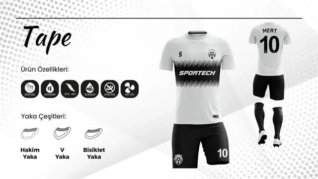 SPORTECH tape Dijital Futbol Forma Takımı