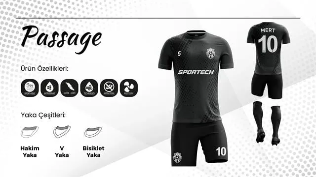 SPORTECH passage Dijital Futbol Forma Takımı