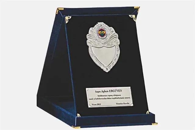 Bayspor M265 15 X 20cm Kadife  Plaket