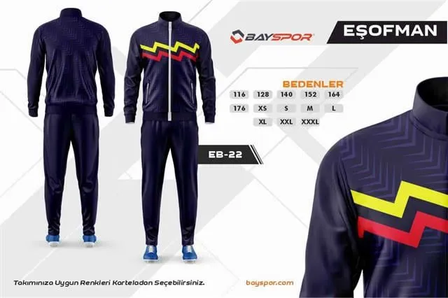 Sportech EB-22 Dijital Baskılı Kamp Eşofman Takımı