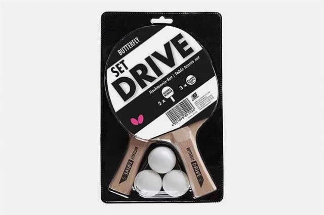 Butterfly 85102S Drıve TT 2 Raket 3 Top Masa Tenisi Raket Seti