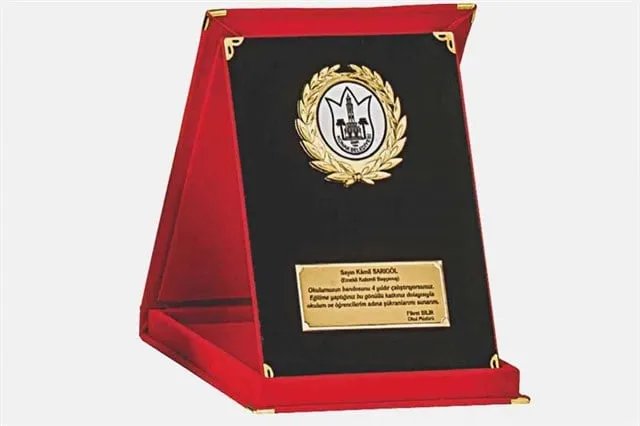 Bayspor M263 15 X 20cm Kadife  Plaket