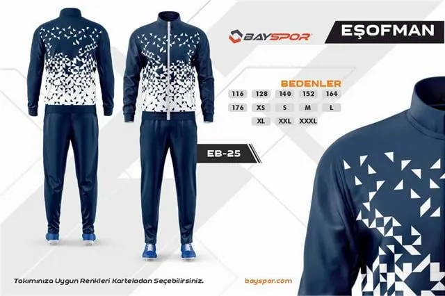 Sportech EB-25 Dijital Baskılı Kamp Eşofman Takımı
