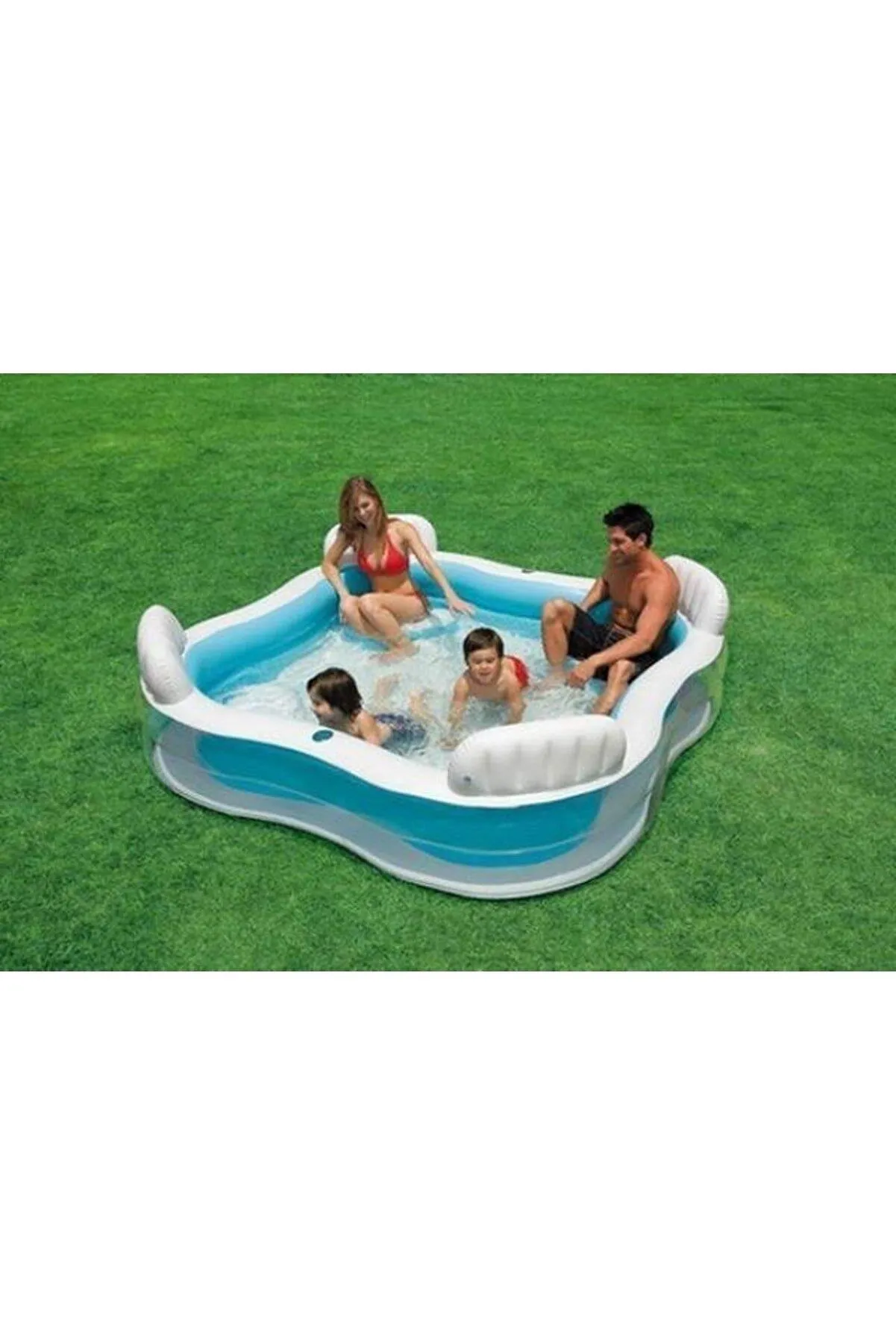 Intex 56475 Şeffaf Koltuklu Aile Boyu 2 Bölme Havuz