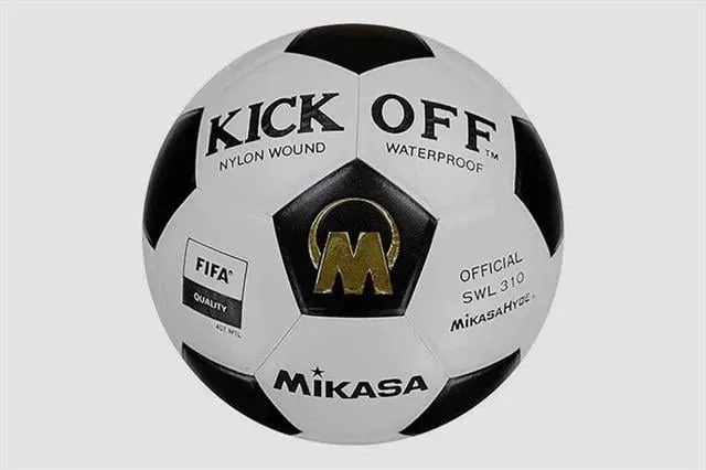 Mikasa SWL-310 Sentetik Deri Futbol Topu Siyah Beyaz No:5