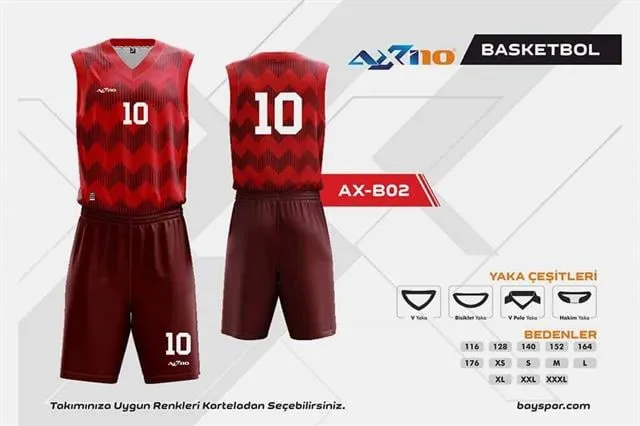 Axi10 AX-B02 Dijital Basketbol Forma Takımı