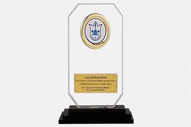 Bayspor M87 Kristal Plaket 23 cm
