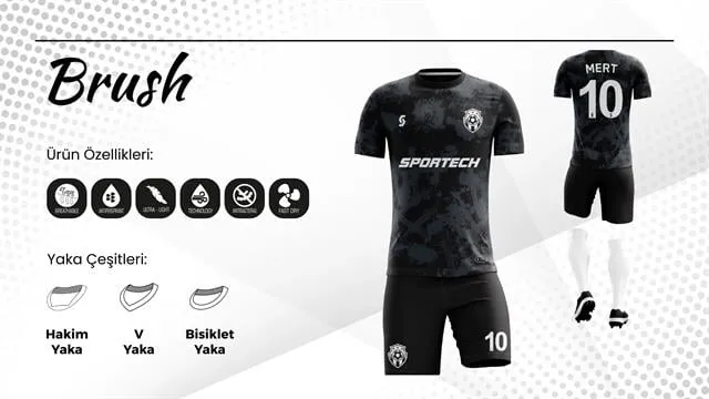 SPORTECH brush Dijital Futbol Forma Takımı