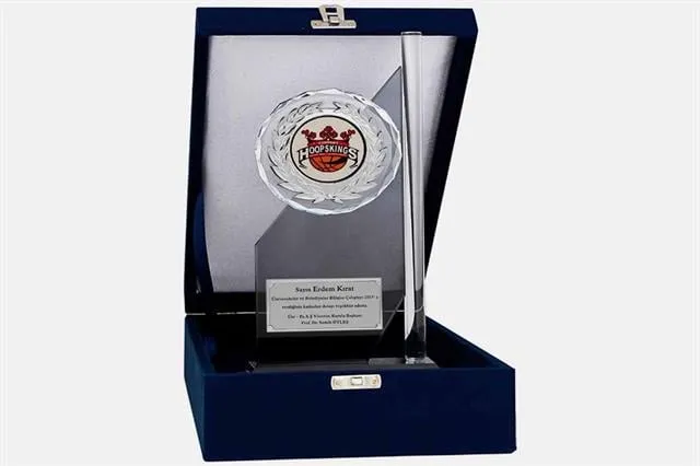 Bayspor M50 Kadife Kutulu Kristal Plaket 26 cm