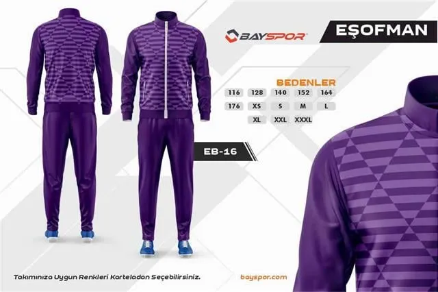 Sportech EB-16 Dijital Baskılı Kamp Eşofman Takımı