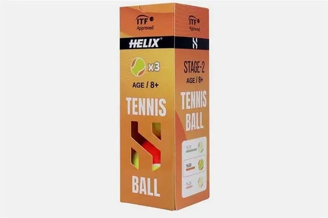 Helix Tenis Topu 8+ yaş 3'lü HT-200  TTF&ITF Onaylı
