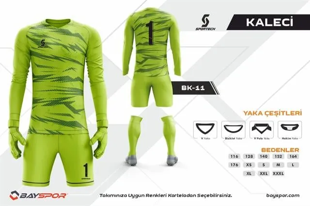 Sportech BK-11 Dijital Kaleci Forma Takımı