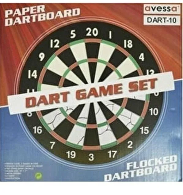 Avessa Dart-10 Amatör Dart Tahtası 6 Oklu Görsel 2