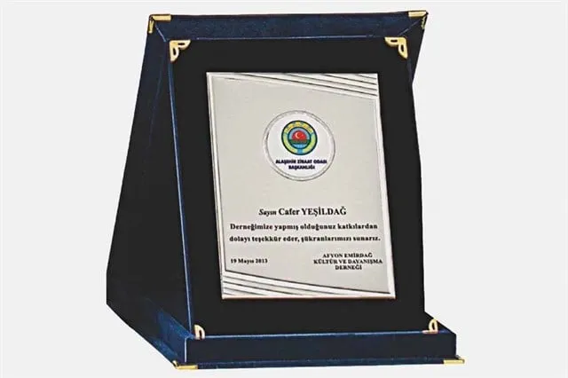 Bayspor M267 15 X 20cm Kadife  Plaket
