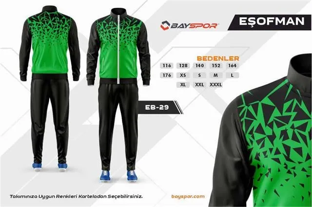 Sportech EB-29 Dijital Baskılı Kamp Eşofman Takımı