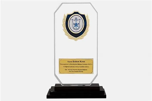 Bayspor M93 Kristal Plaket 23 cm