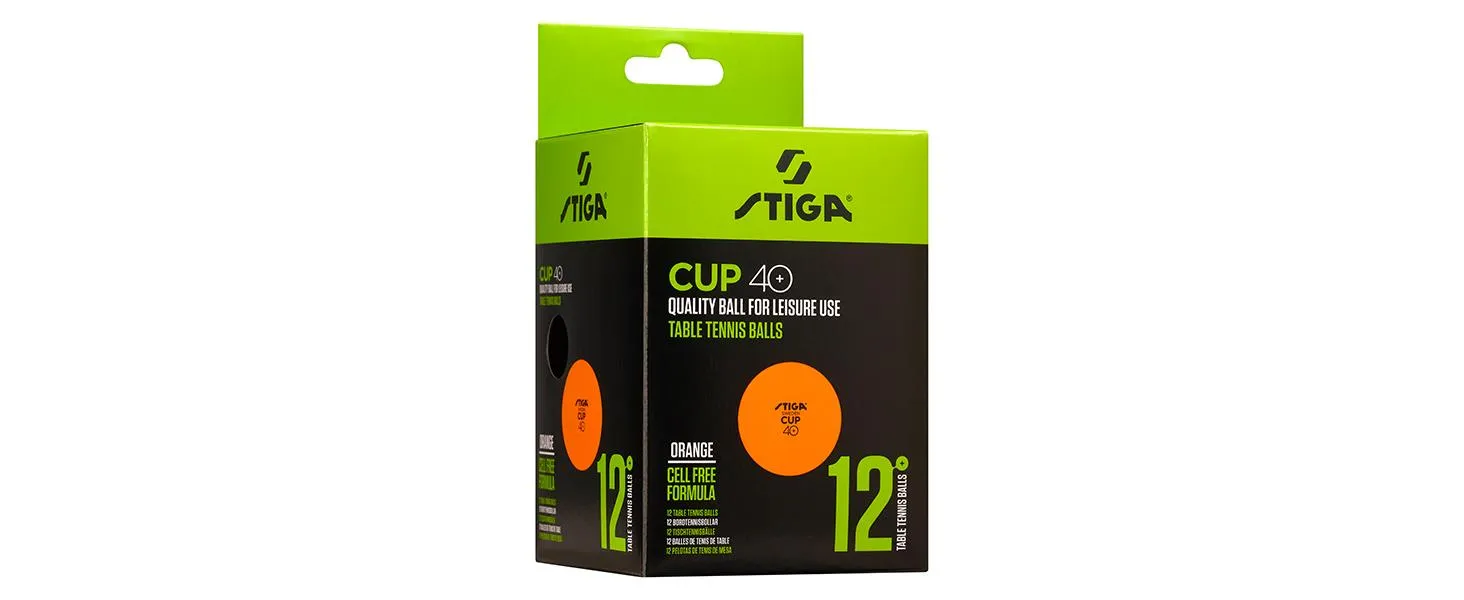 Stiga Table Tennis Ball Cup Pinpon Topu Turuncu 12li 1110-2503-12