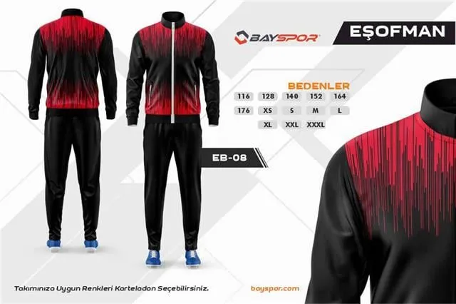 Sportech EB-8 Dijital Baskılı Kamp Eşofman Takımı