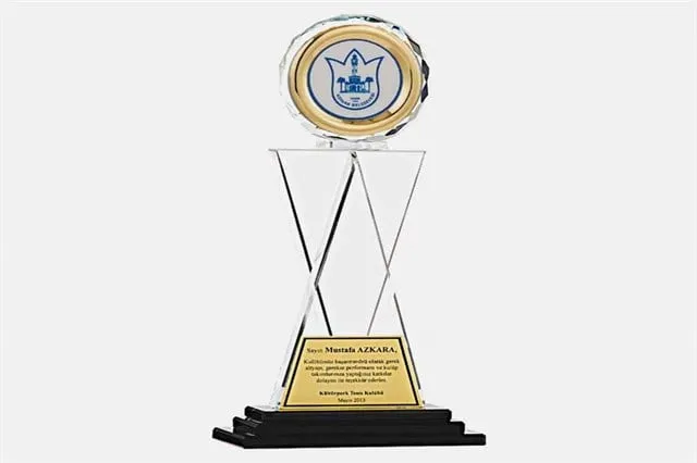 Bayspor M81 Kristal Plaket 28 cm