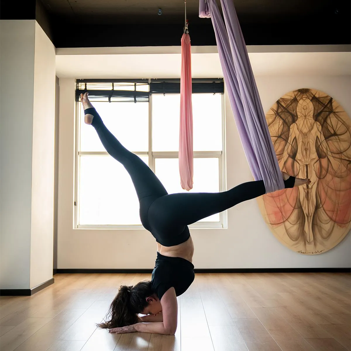 Avessa Yoga Woo Hamak Set Mor Görsel 2