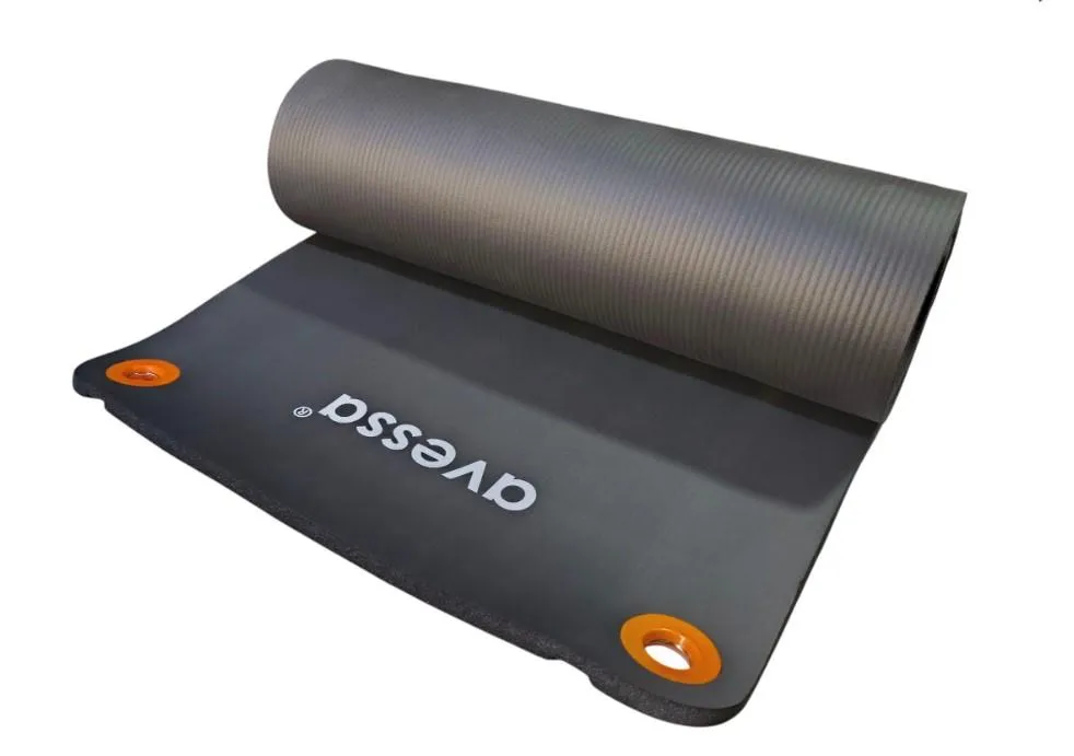 Avessa Hnbr-10 Delikli Nbr Yoga Matı Gri