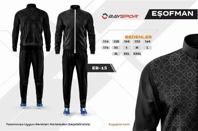 Sportech EB-15 Dijital Baskılı Kamp Eşofman Takımı