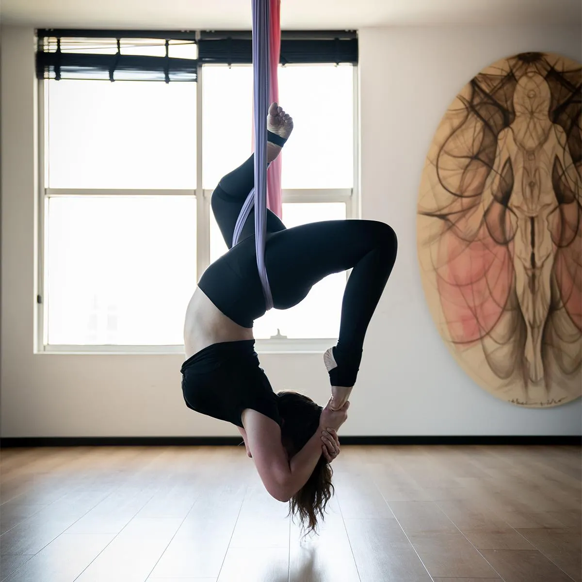 Avessa Yoga Woo Hamak Set Mor Görsel 4