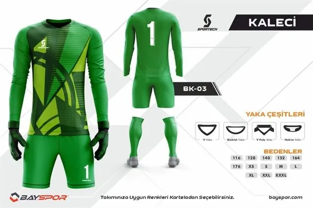 Sportech BK-03 Dijital Kaleci Forma Takımı
